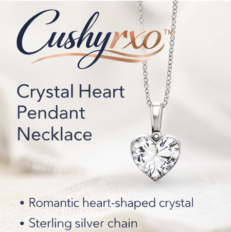 Cushyrxo™ Crystal Heart Pendant Necklace