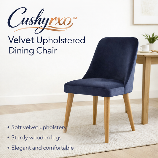 Cushyrxo™ Velvet Upholstered Dining Chair
